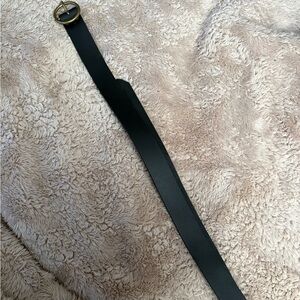 Levi's Black Belt with Gold Buckle